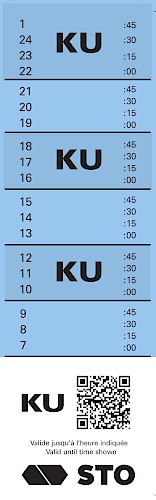 Example of an STO transfer ticket